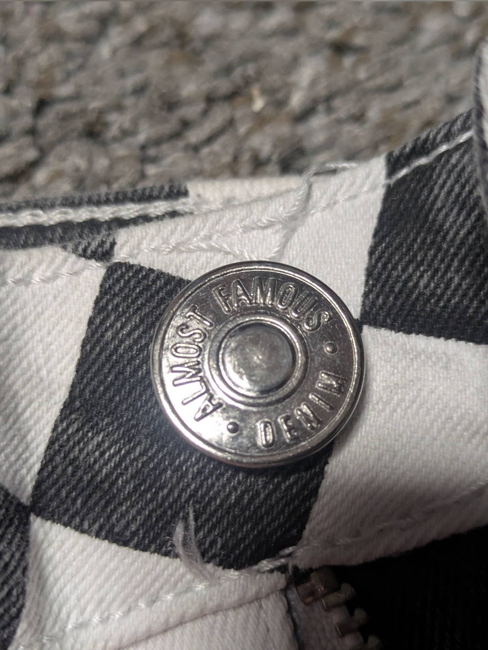 Almost Famous Black and White Checkerboard Shorts - Picture 3 of 8